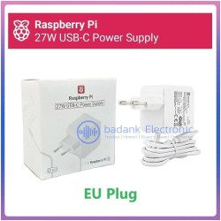 OFFICIAL Raspberry Pi 27W USB-C Power Supply Adaptor 5.1V 5A for Raspberry Pi 5